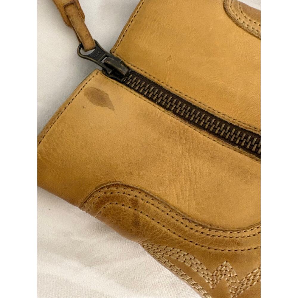 Lucchese 63001 Leather Western Wedge Boots Size 8 - Picture 15 of 16